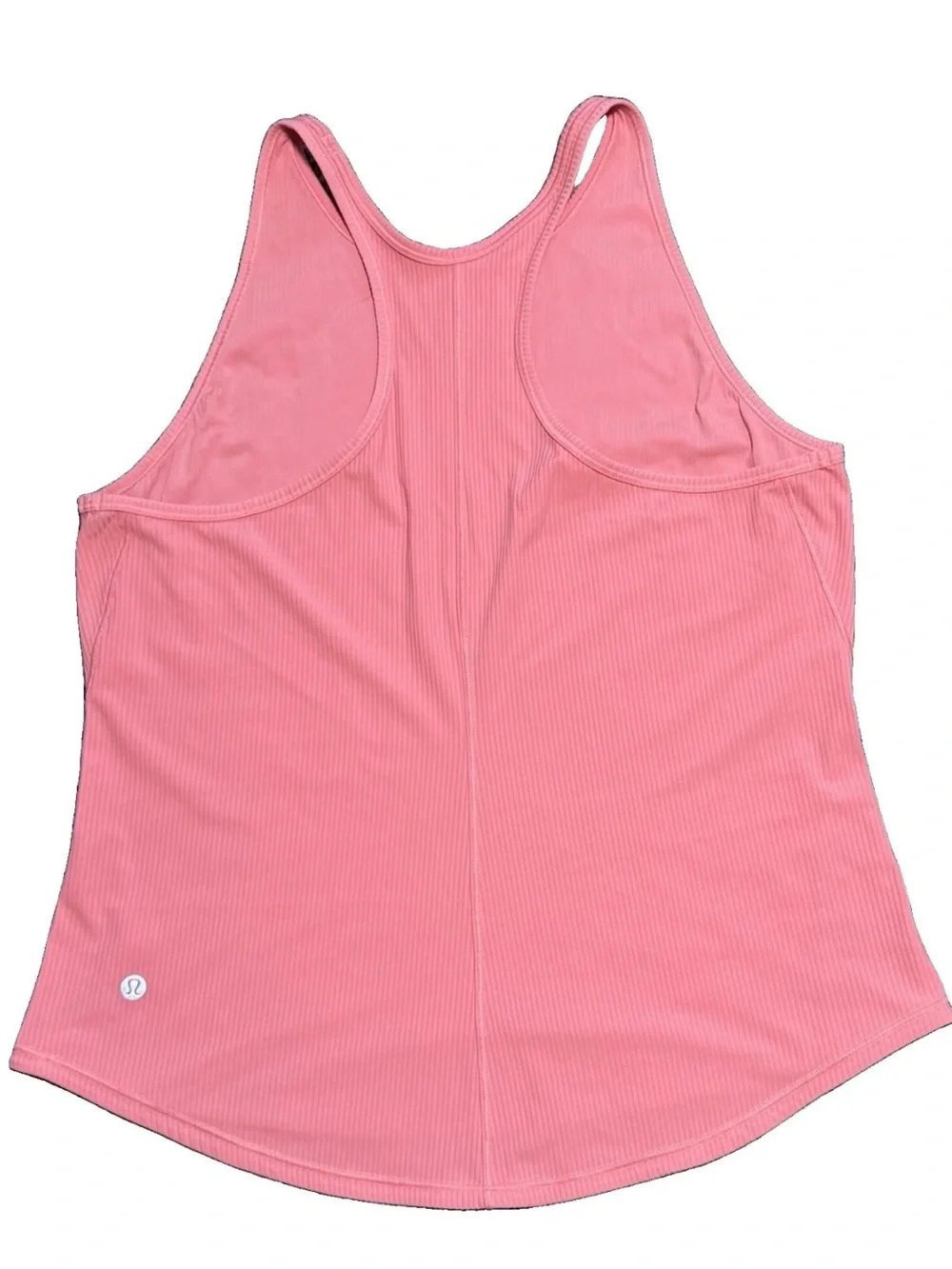 Lululemon Base Pace Tank Top High Neck Size *4 Racerback Ribbed Coral Pink